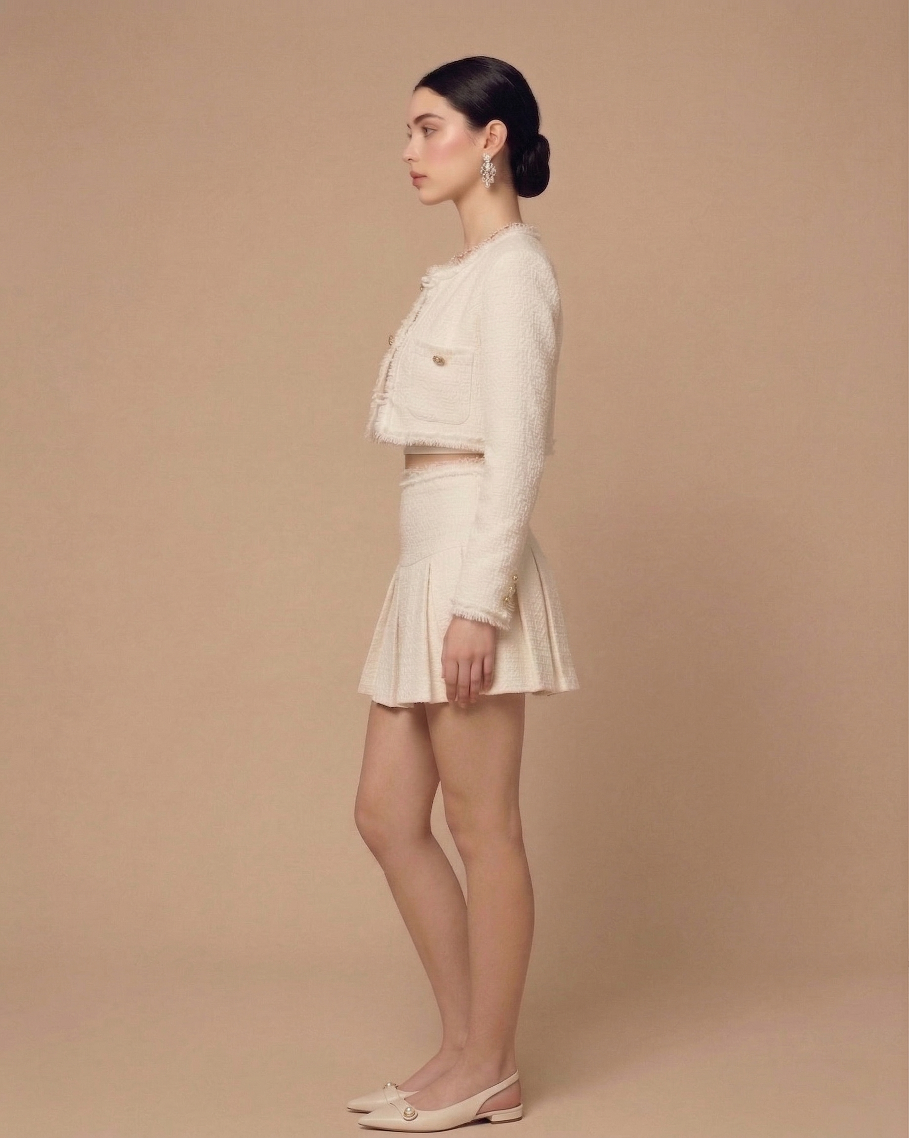Pearl Tweed Charm Skirt