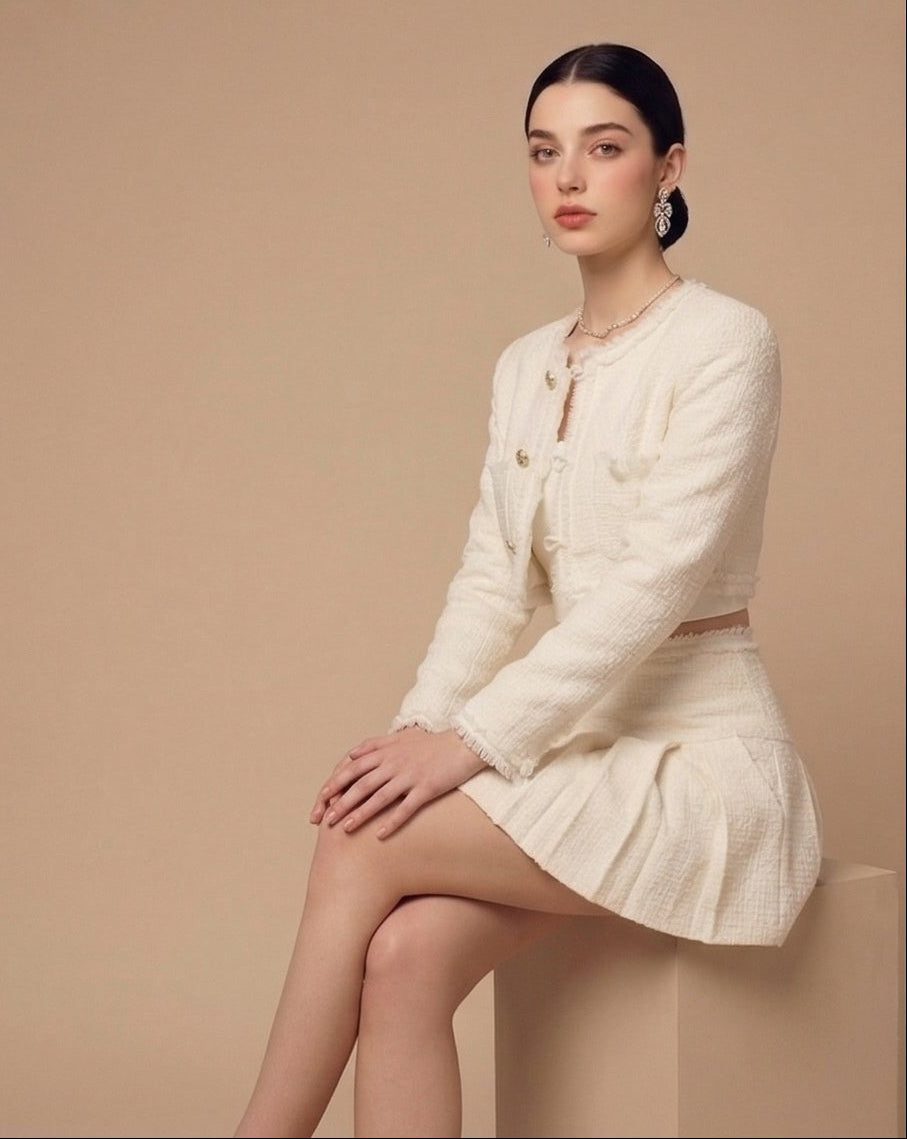 Pearl Tweed Charm Skirt