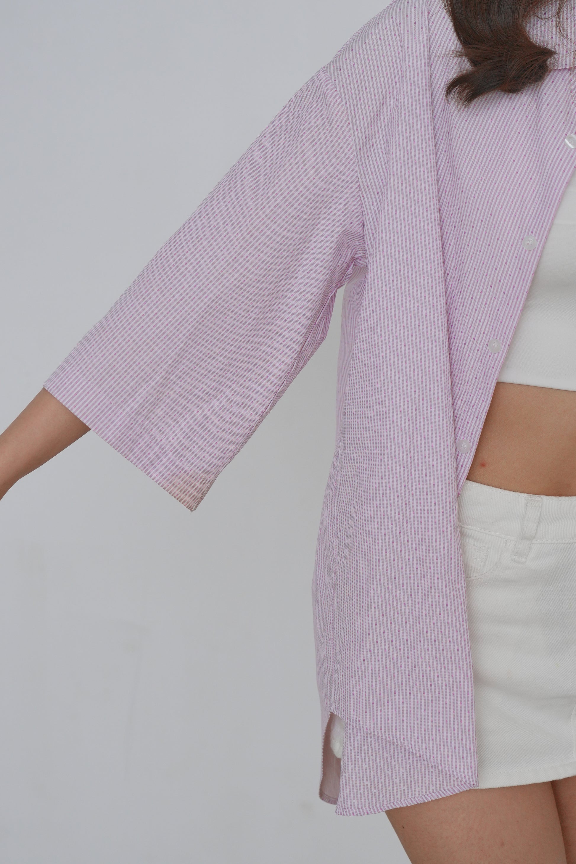 Lilac Breeze Striped Shirt
