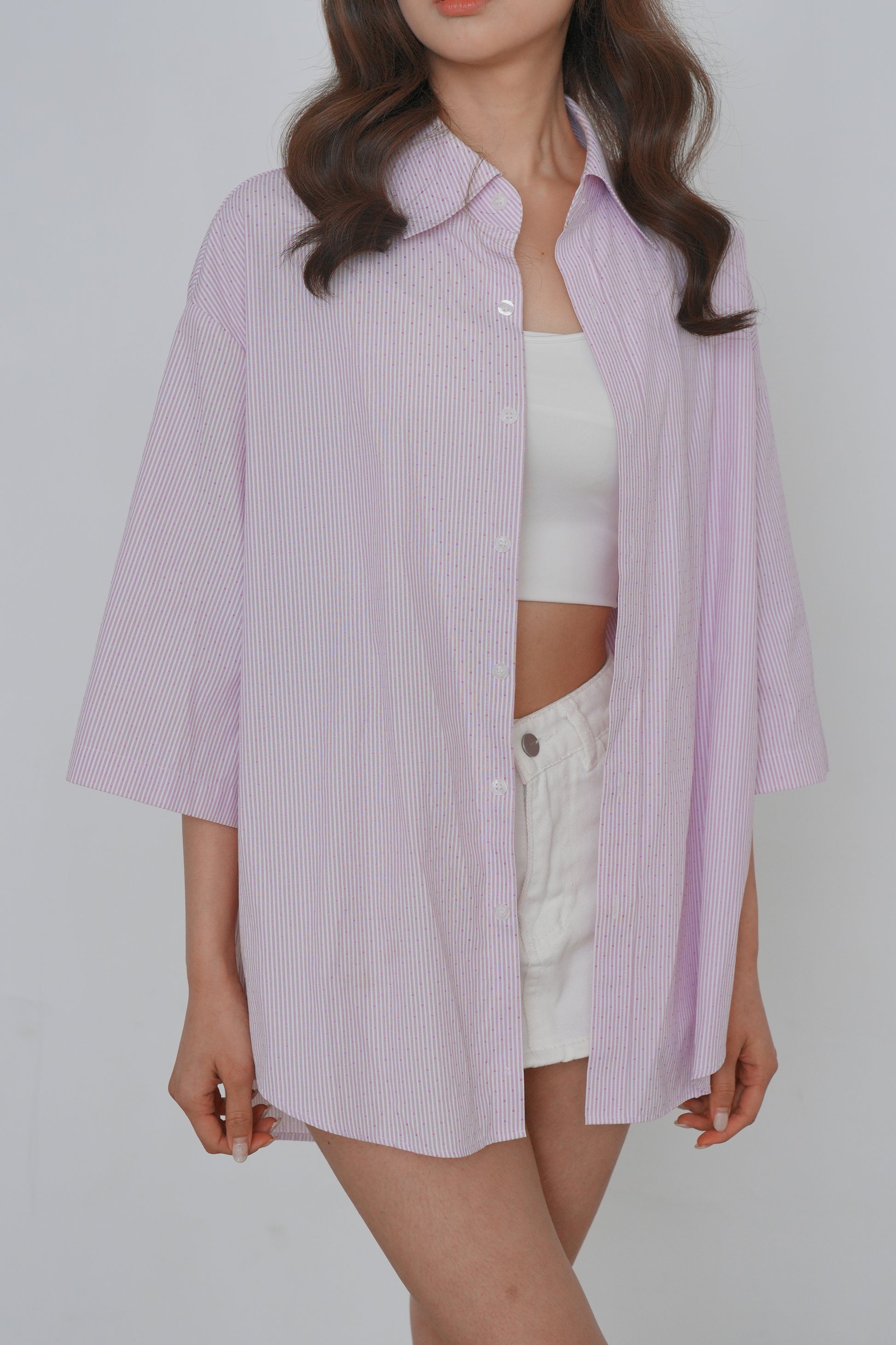 Lilac Breeze Striped Shirt